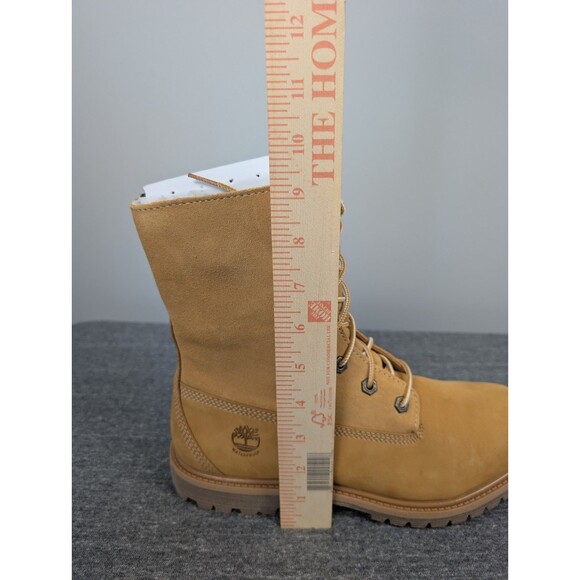 Timberland Women's Boots Size 9.5 Mid Calf Waterproof Brown Lace-up New With Box - Picture 9 of 13